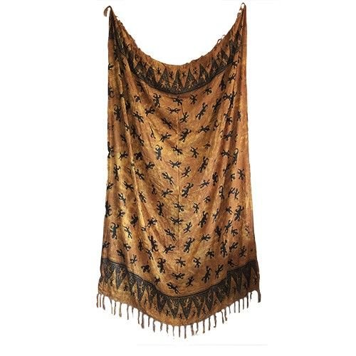 Bali Gecko Sarongs - Chocolate - Luna Panther