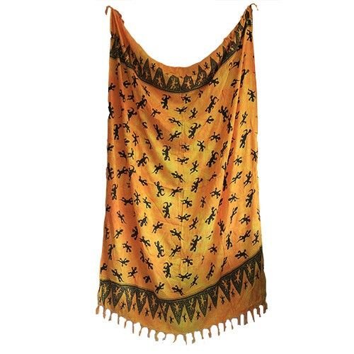 Bali Gecko Sarongs - Yellow - Luna Panther