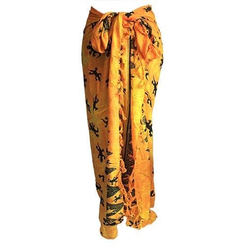 Bali Gecko Sarongs - Yellow - Luna Panther