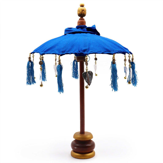 Bali Home Decor Parasol - Cotton - Blue - 40cm - Luna Panther