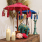 Bali Home Decor Parasol - Cotton - Pink - 40cm - Luna Panther