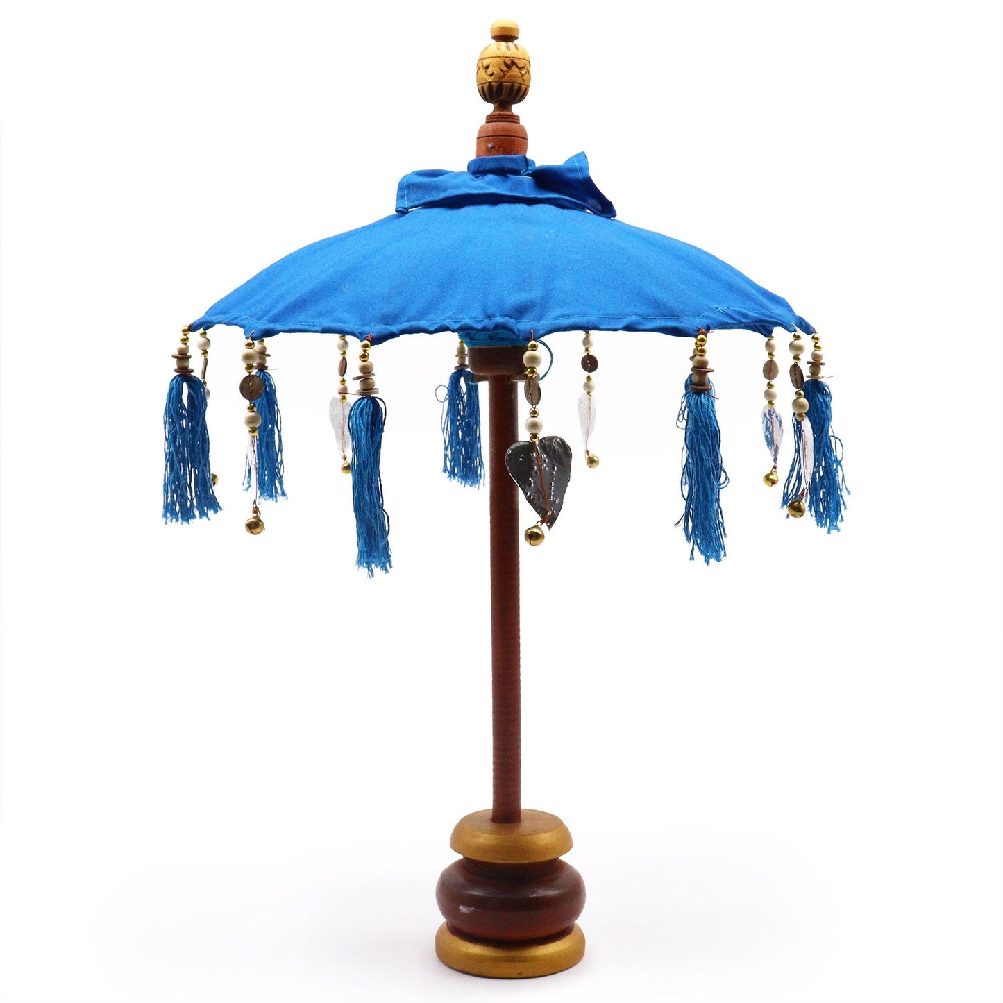 Bali Home Decor Parasol - Cotton - Turquoise - 40cm - Luna Panther