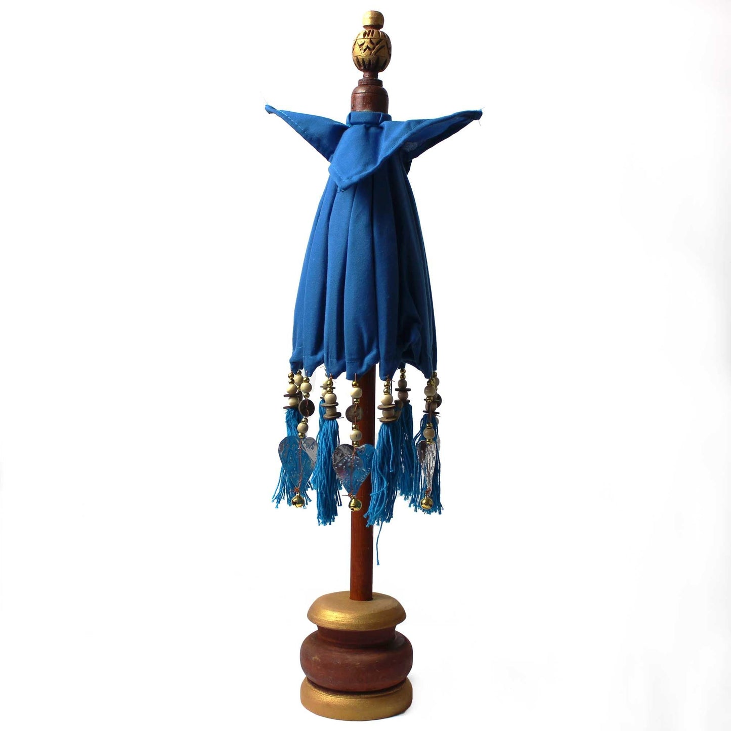 Bali Home Decor Parasol - Cotton - Turquoise - 40cm - Luna Panther