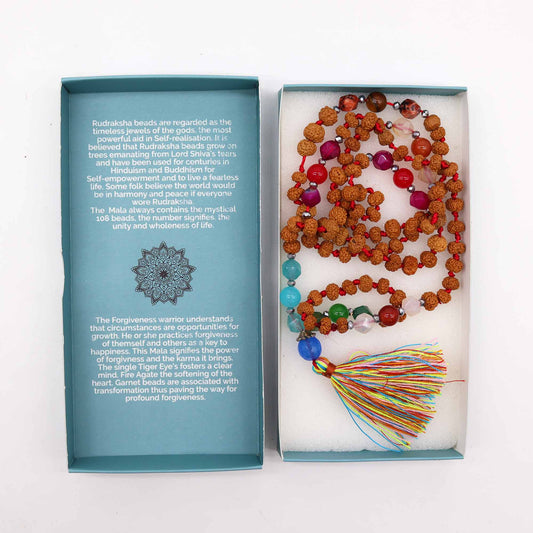 Bali Mala Necklace - Forgiveness Warrior - Luna Panther alternate view