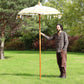 Bali Patio Parasol - Canvas - Natural Decor - 1.5m - Luna Panther
