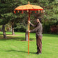 Bali Patio Parasol - Cotton - Orange Decor - 1.5m - Luna Panther