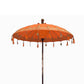 Bali Patio Parasol - Cotton - Orange Decor - 1.5m - Luna Panther