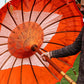 Bali Patio Parasol - Cotton - Orange Decor - 1.5m - Luna Panther