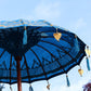 Bali Patio Parasol - Cotton - Turquoise Decor - 1.5m - Luna Panther