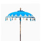 Bali Patio Parasol - Cotton - Turquoise Decor - 2m - Luna Panther
