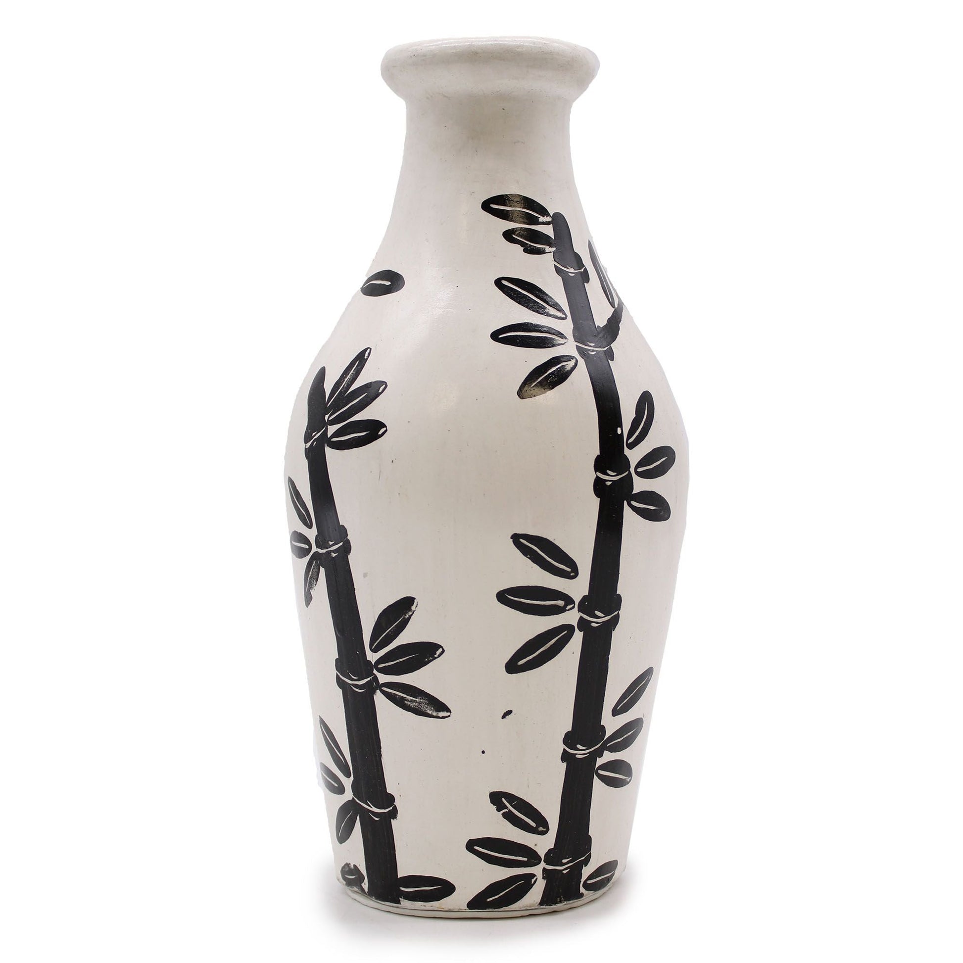 Bamboo Motif Shaped Vase - Natural - Luna Panther