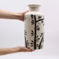 Bamboo Motif Straight Vase - Natural - Luna Panther