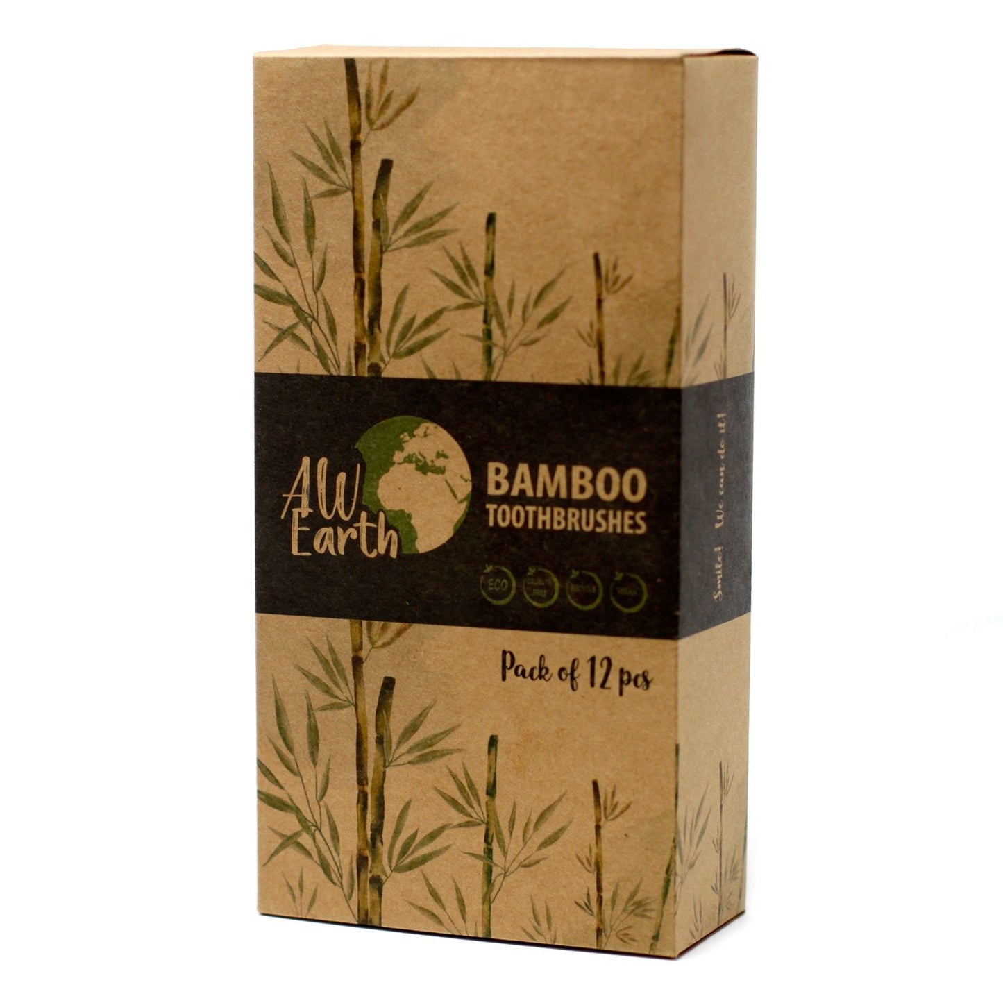 Bamboo Toothbrush – Charcoal Medium Soft - Luna Panther