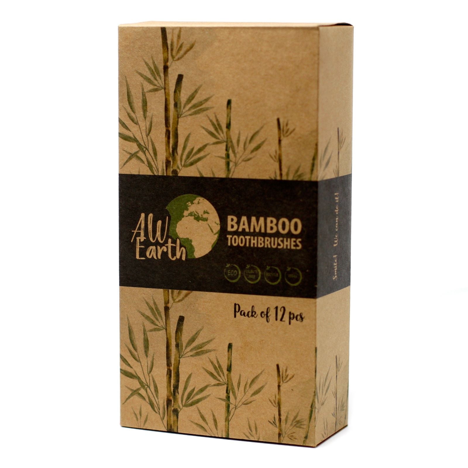 Bamboo Toothbrush – Charcoal Medium Soft - Luna Panther