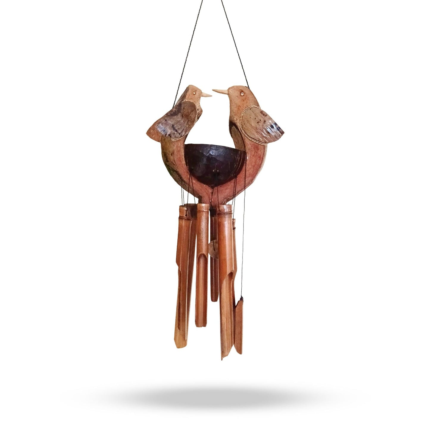 Bamboo Windchime - Natural finish - Husband & Wife - Luna Panther