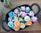 Banana Leaf & Abu - Abu Raffia Square Basket - Set of 3 - Luna Panther