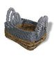 Banana Leaf & Abu - Abu Raffia Square Basket - Set of 3 - Luna Panther