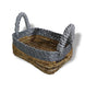 Banana Leaf & Abu - Abu Raffia Square Basket - Set of 3 - Luna Panther