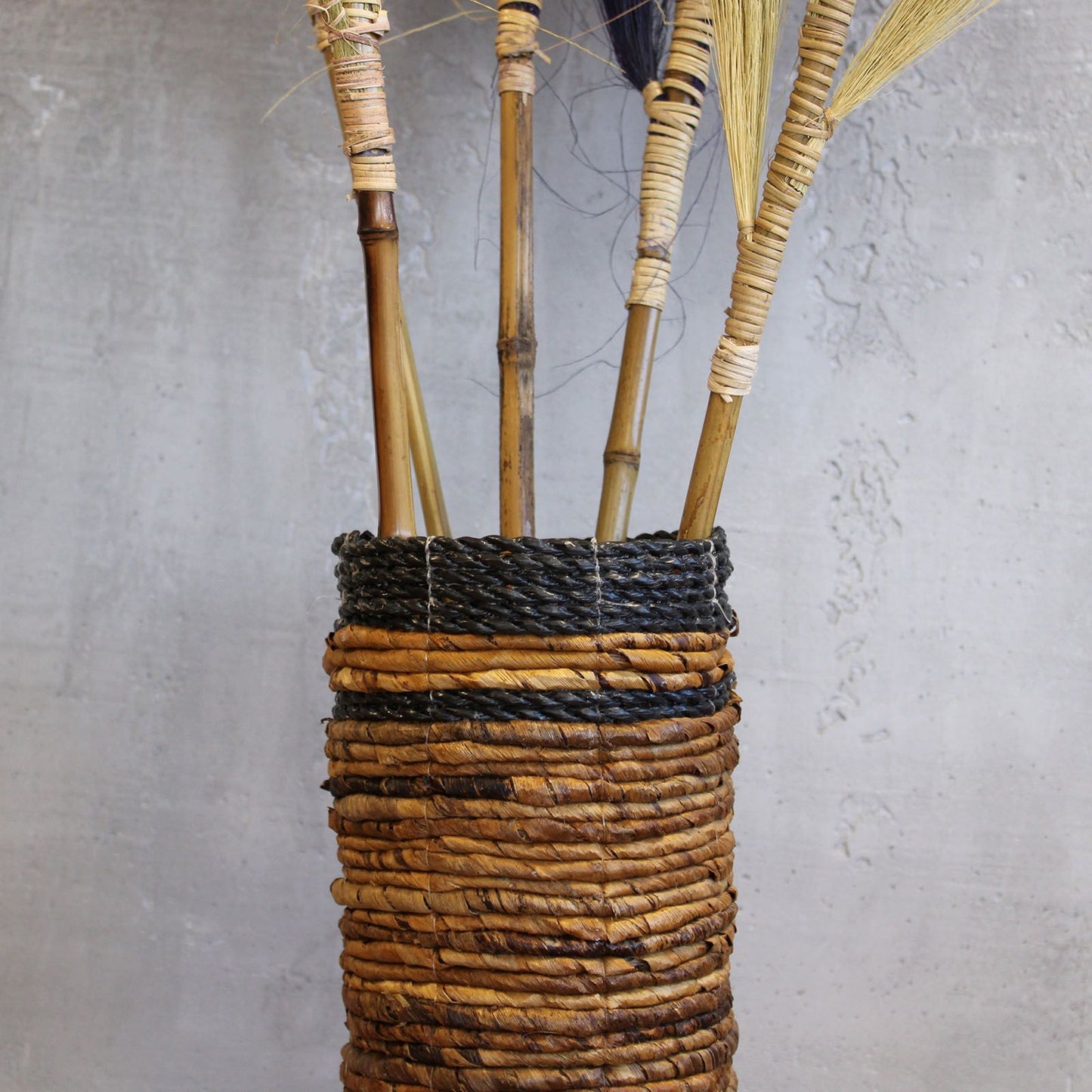 Banana Leaf Set - 2 Vase & 2 Bins - Luna Panther