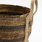 Banana Leaf & Seagrass Large Baskets - Natural Browns - Set of 3 - Luna Panther