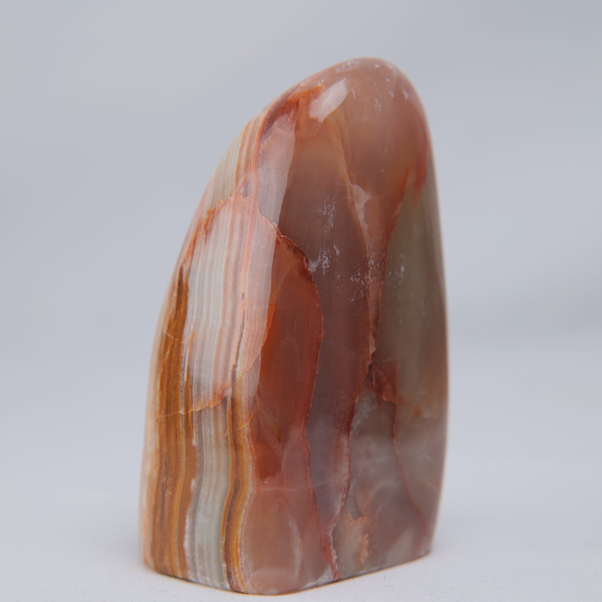 Banded Onyx Calcite Freeform — 343 g - Luna Panther