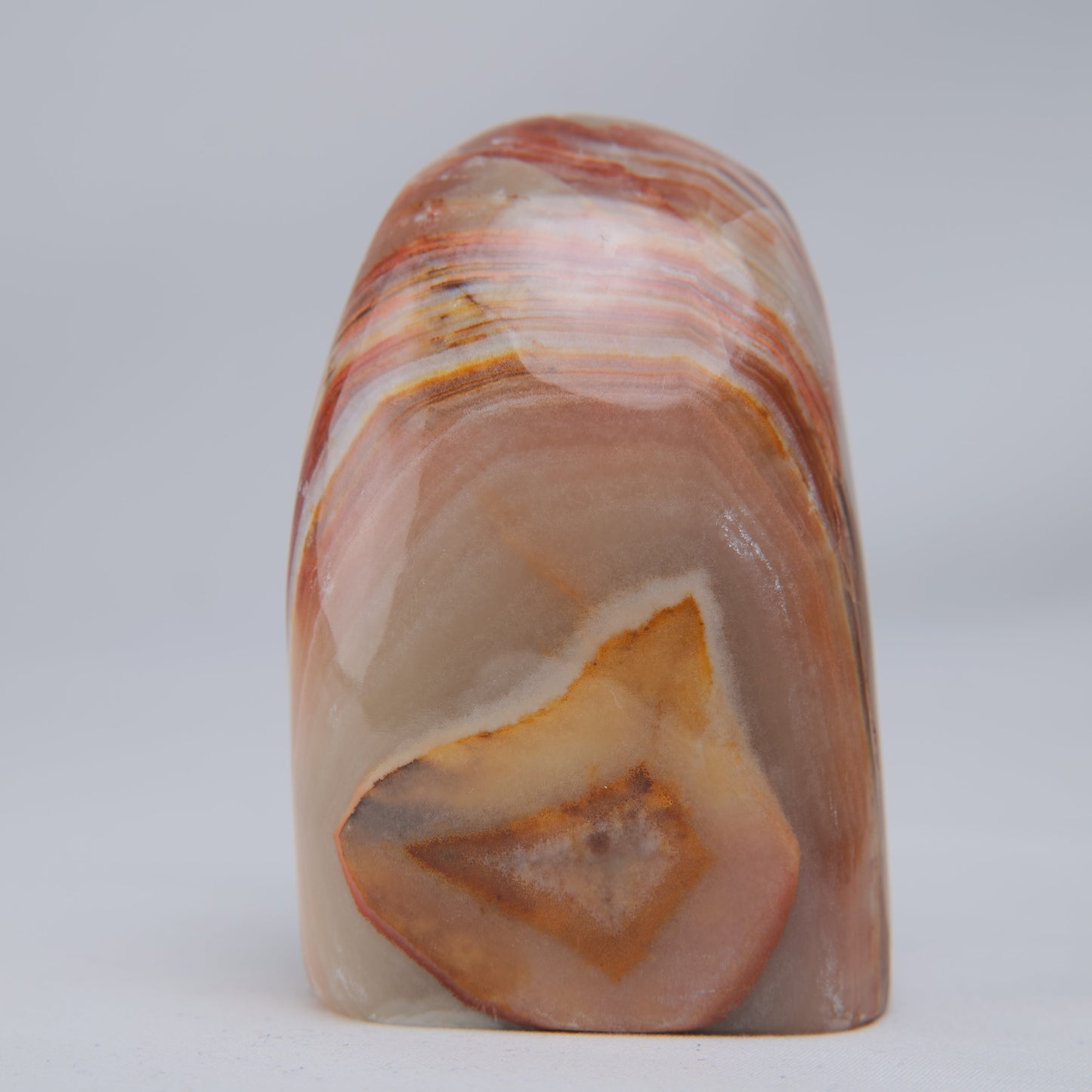 Banded Onyx Calcite Freeform — 343 g - Luna Panther