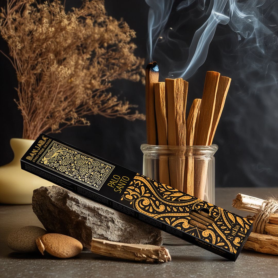 Banjara Extra Long Smudge Stick - Palo Santo - Luna Panther