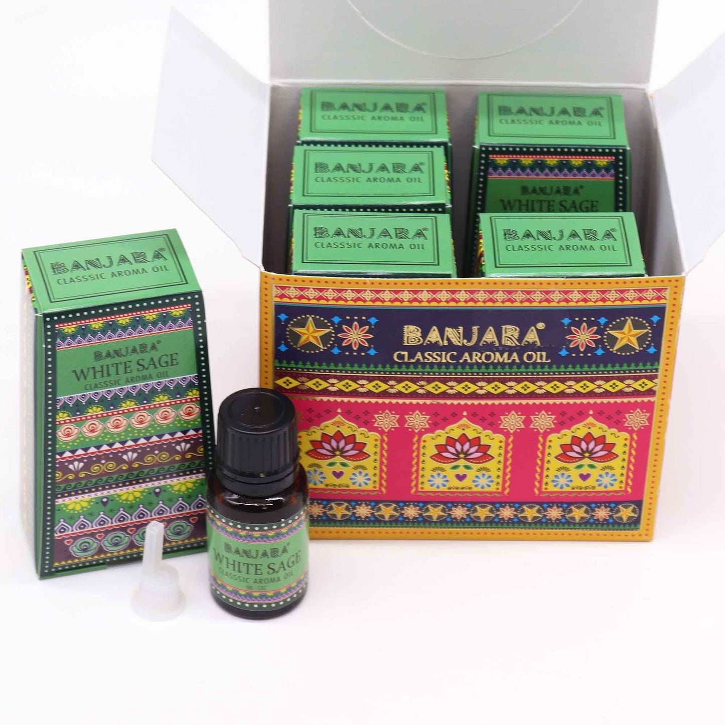 Banjara Indian Fragrance Oil 10ml - White Sage - Luna Panther