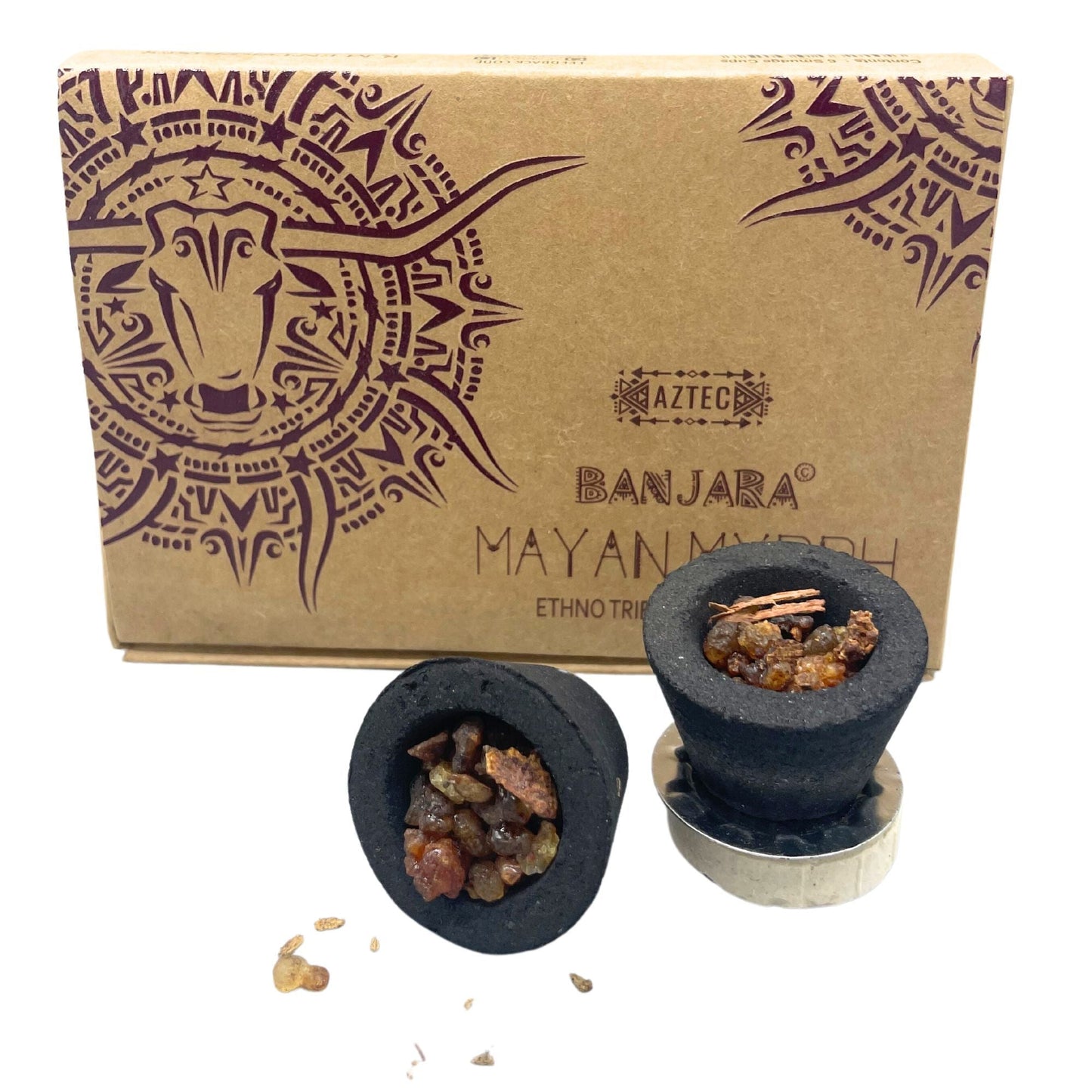 Banjara Resin Cups - Mayan Myyrh - Luna Panther