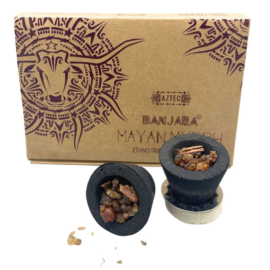 Banjara Resin Cups - Mayan Myyrh - Luna Panther