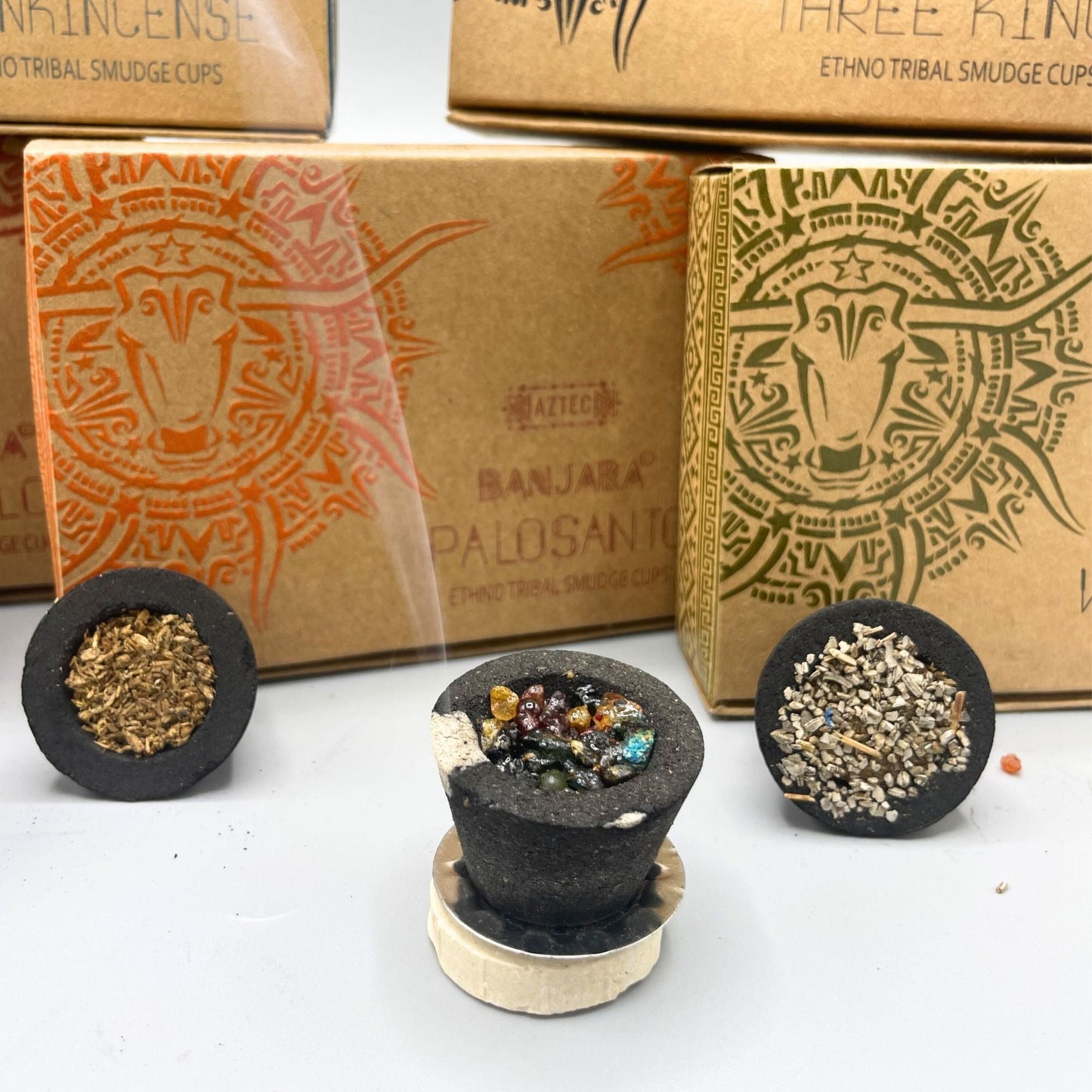 Banjara Resin Cups - Mayan Myyrh - Luna Panther