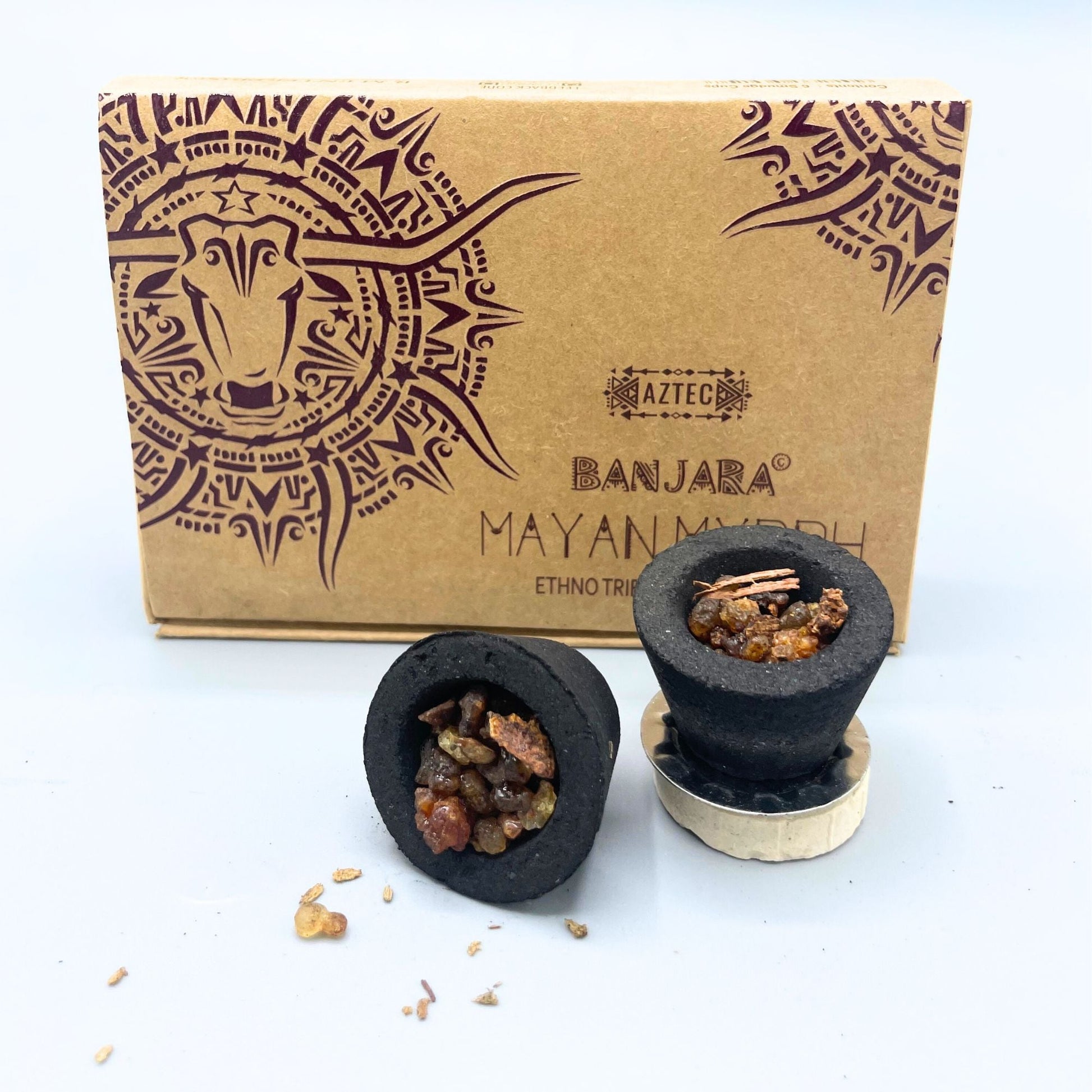 Banjara Resin Cups - Mayan Myyrh - Luna Panther