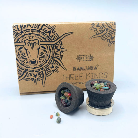 Banjara Resin Cups - Three Kings - Luna Panther alternate view