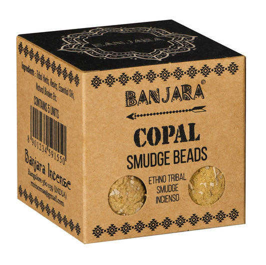 Polished Banjara Smudge Beads - Copal featuring play-of-colour and luminous sheen - Luna Panther