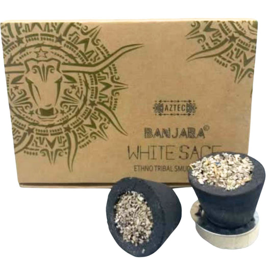Banjara Smudge Cups - White Sage - Luna Panther