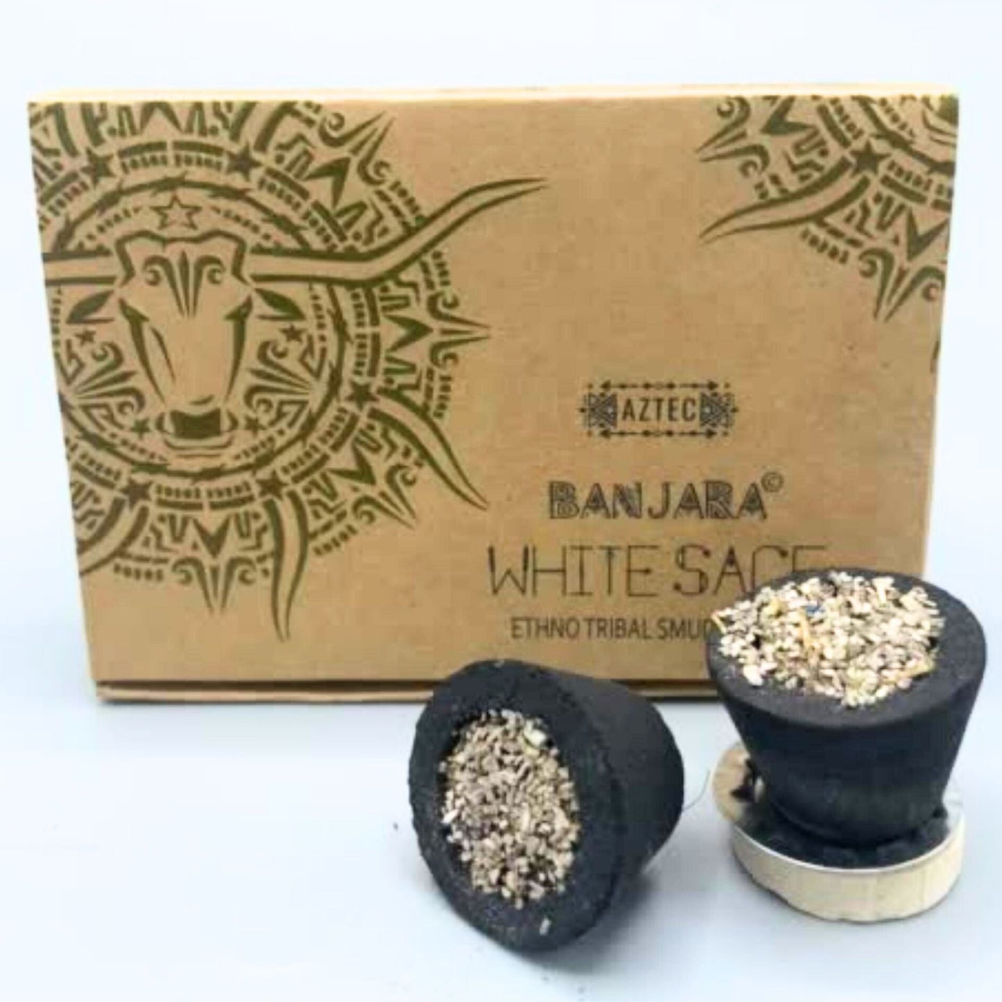 Banjara Smudge Cups - White Sage - Luna Panther