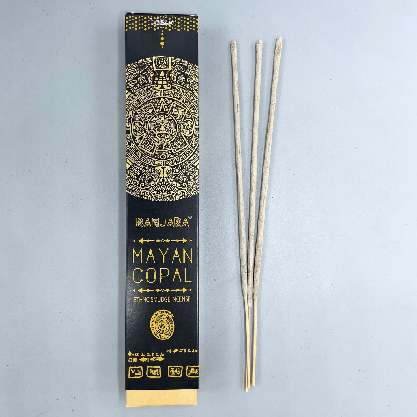 Polished Banjara Tribal Smudge Incense - Mayan Copal featuring play-of-colour and luminous sheen - Luna Panther
