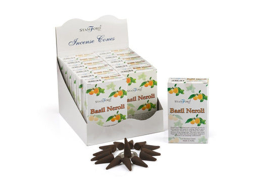 Basil & Neroli Incense Cones - Luna Panther