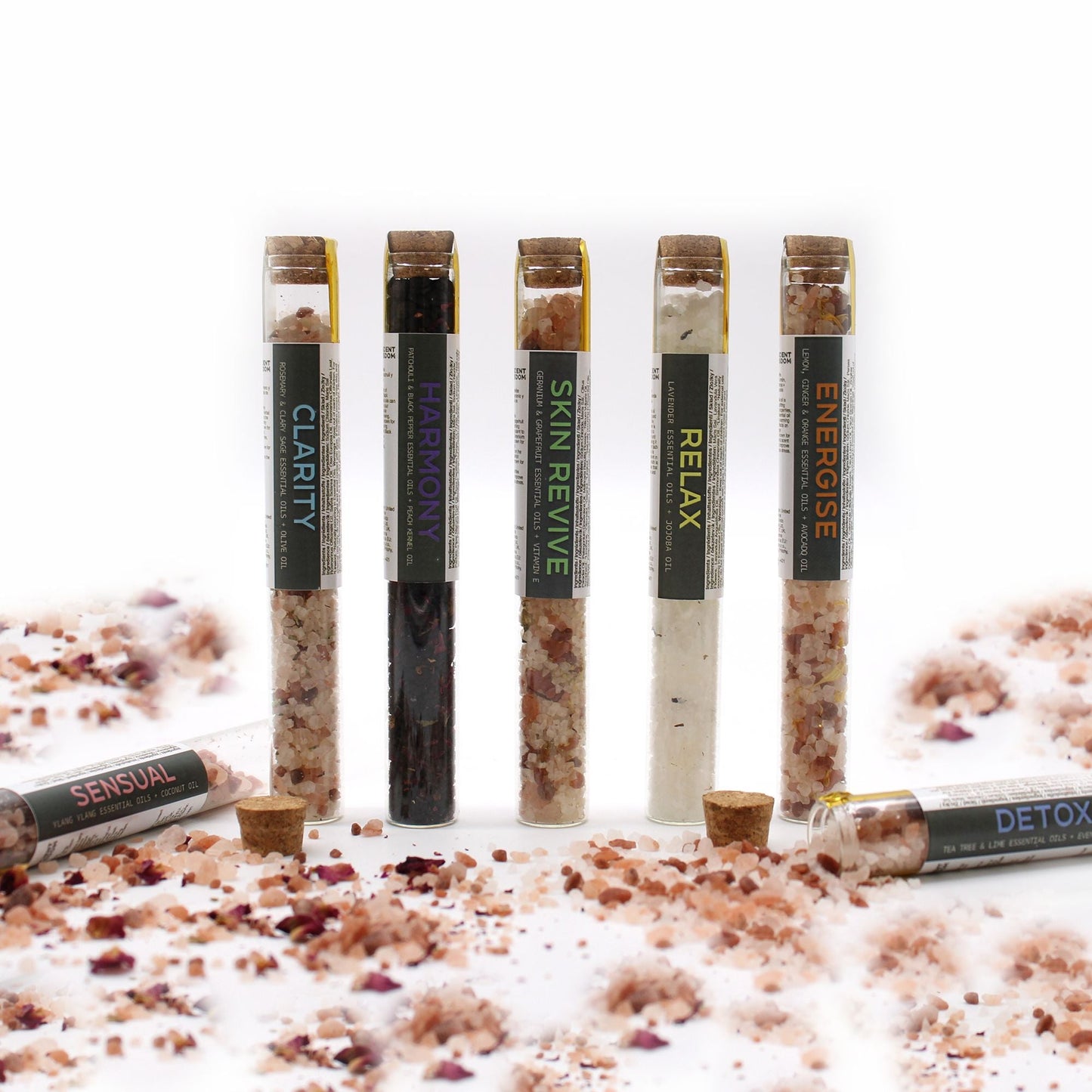 Bath Salts in Vials - Gift Pack of 7 - Luna Panther