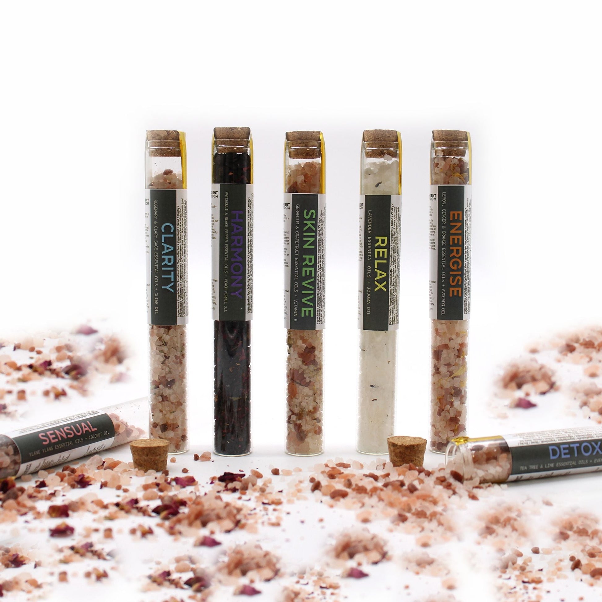 Bath Salts in Vials - Gift Pack of 7 - Luna Panther