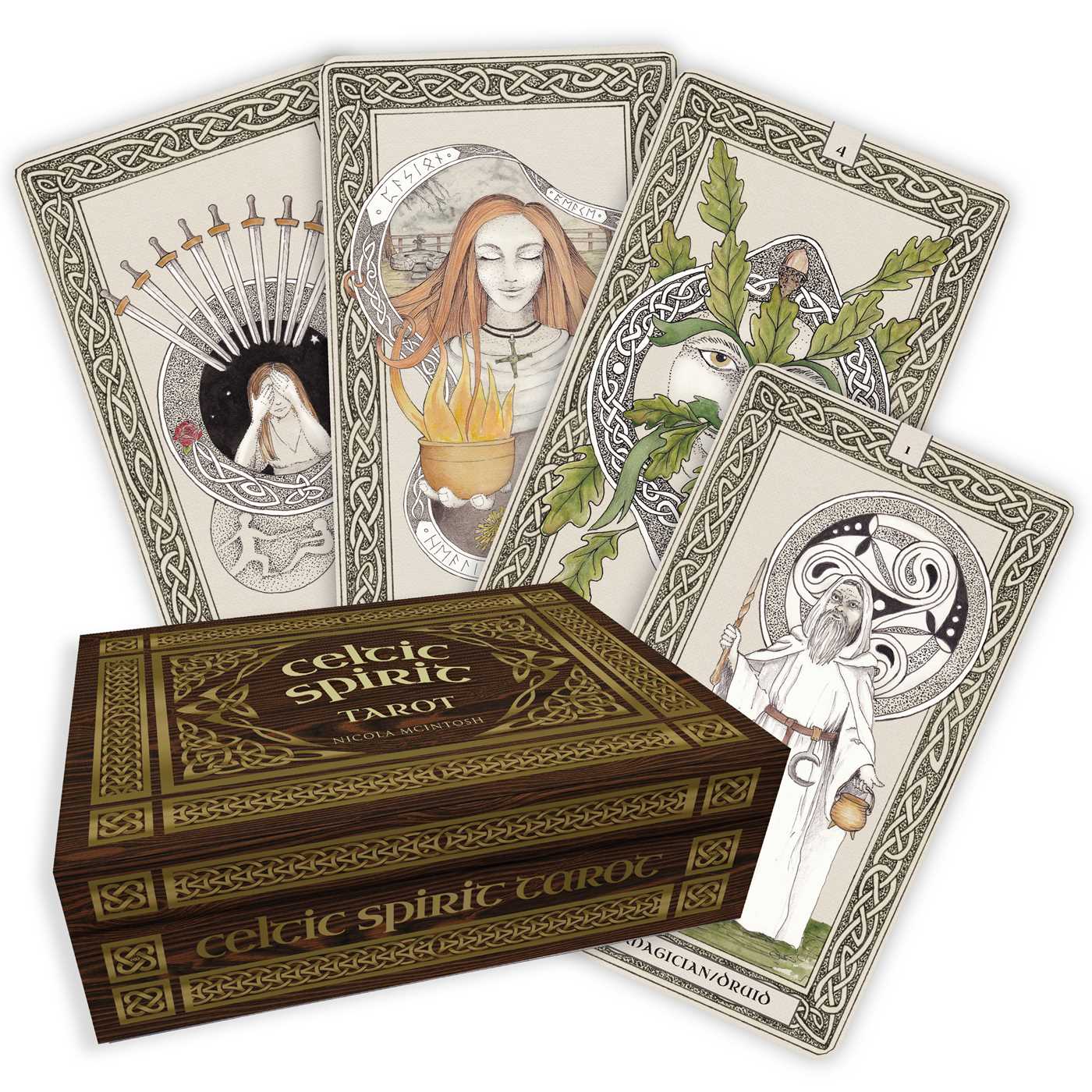 Celtic Spirit Tarot by Nicola McIntosh: Flashcards; 128 pages / English