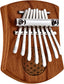Meinl Sonic Energy Solid "Flower of Life" Mini Kalimba - 8 notes, Red Zebrawood detail view 15 at Luna Panther