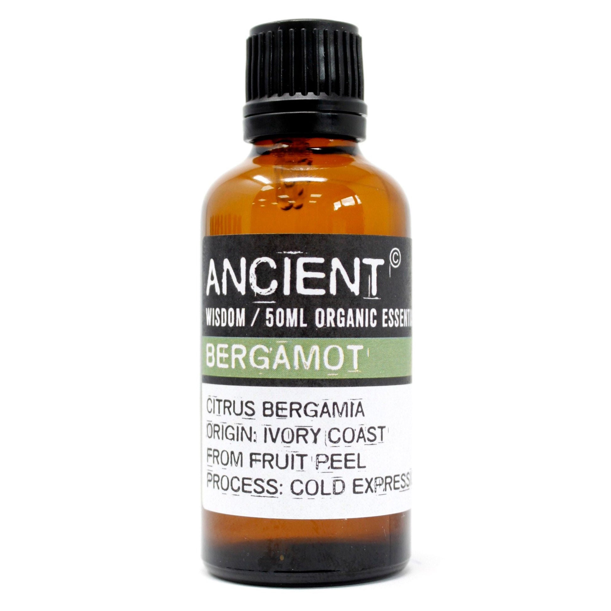 Polished Bergamot Organic Essential Oil 50ml featuring natural patterning and unique variations - Luna Panther