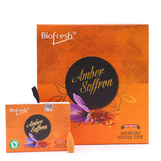 Biofresh Backflow Incense Cones - Amber Safron - Luna Panther