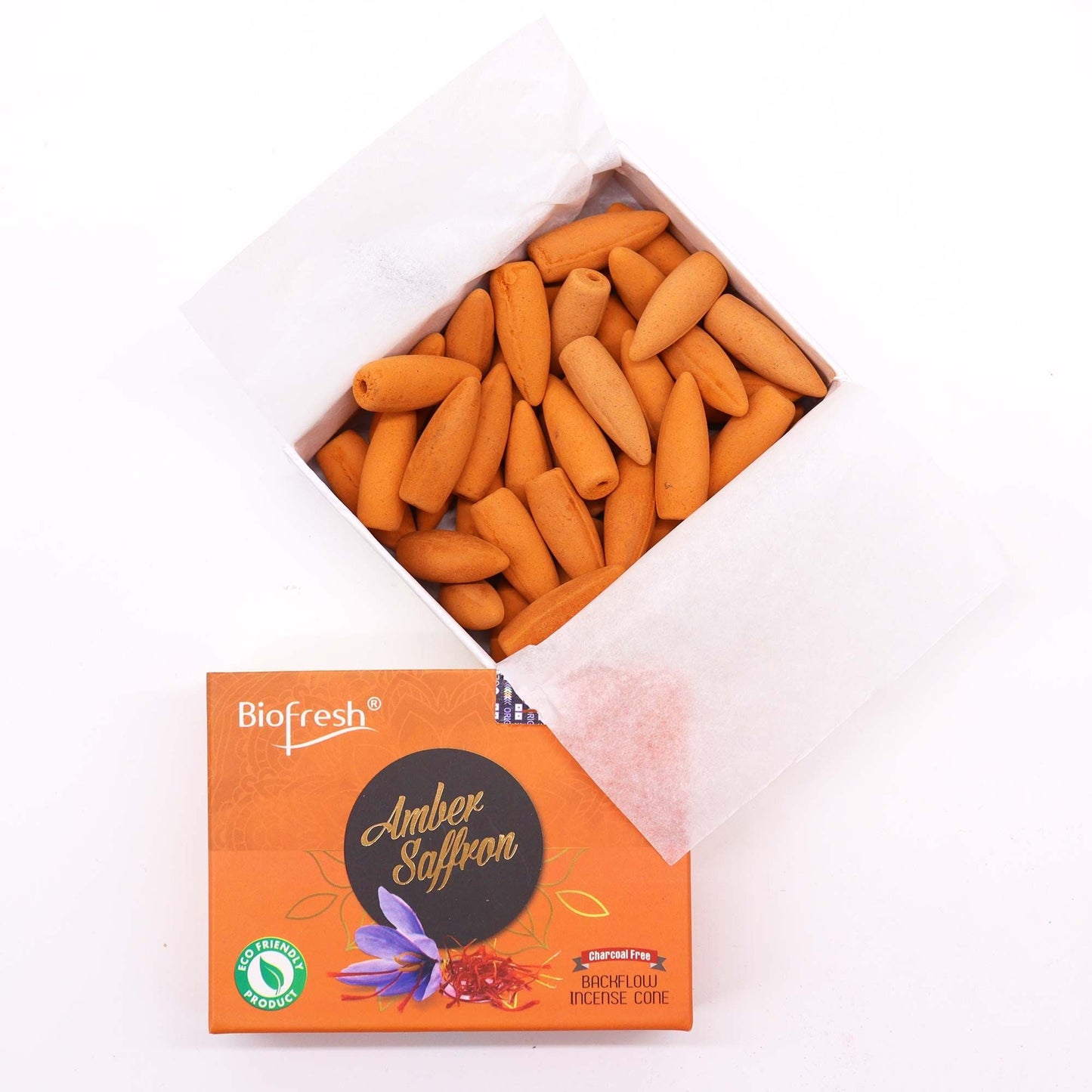 Biofresh Backflow Incense Cones - Amber Safron - Luna Panther