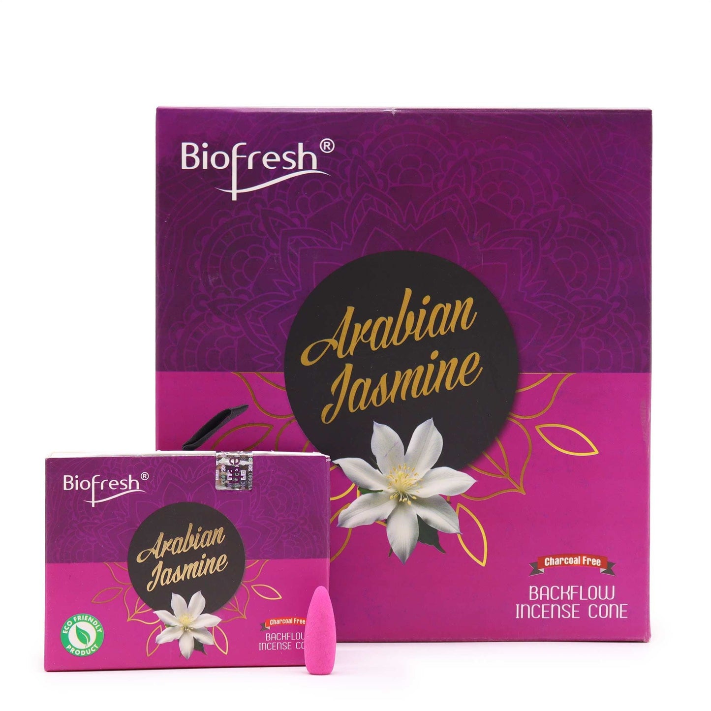 Biofresh Backflow Incense Cones - Arabian Jasmine - Luna Panther