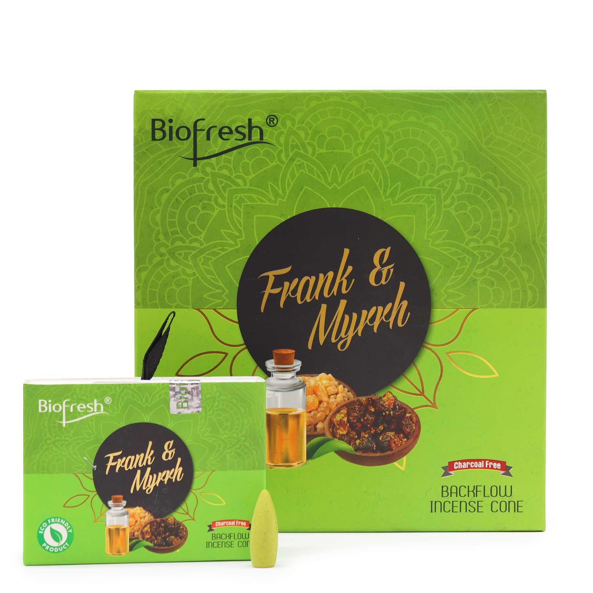 Biofresh Backflow Incense Cones - Frank & Myrrh - Luna Panther