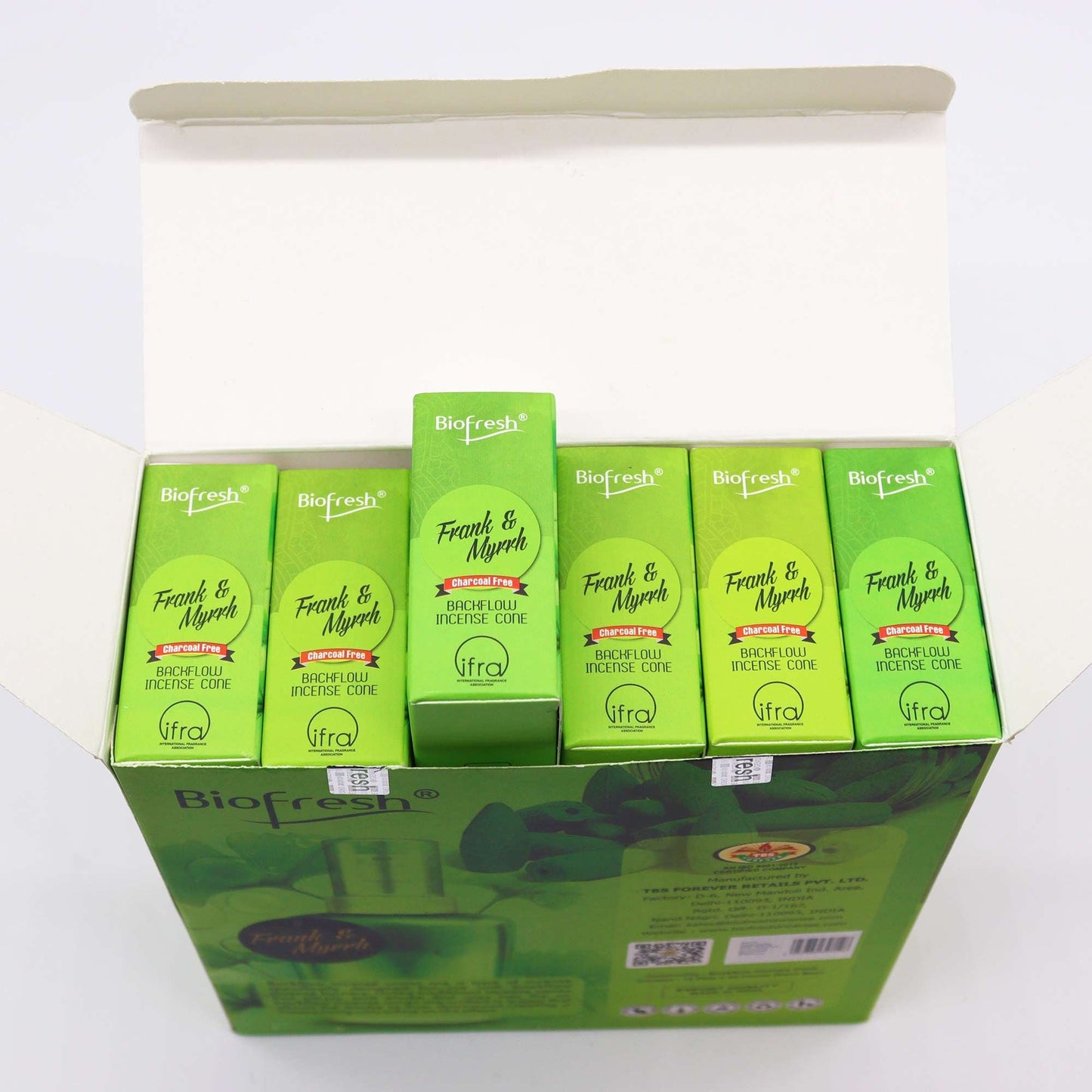 Biofresh Backflow Incense Cones - Frank & Myrrh - Luna Panther