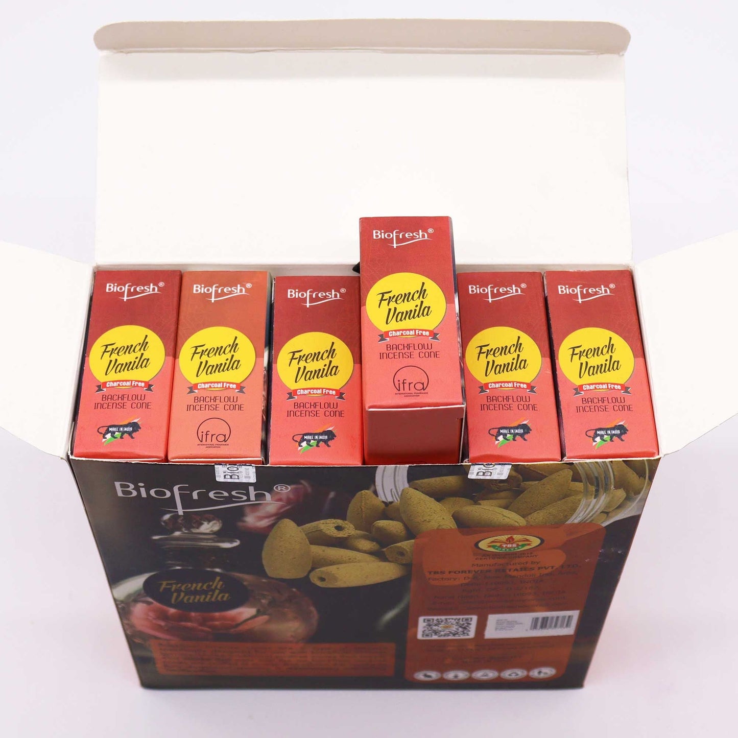 Biofresh Backflow Incense Cones - French Vanilla - Luna Panther