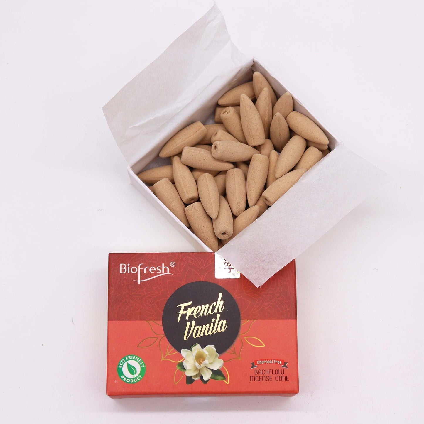 Biofresh Backflow Incense Cones - French Vanilla - Luna Panther